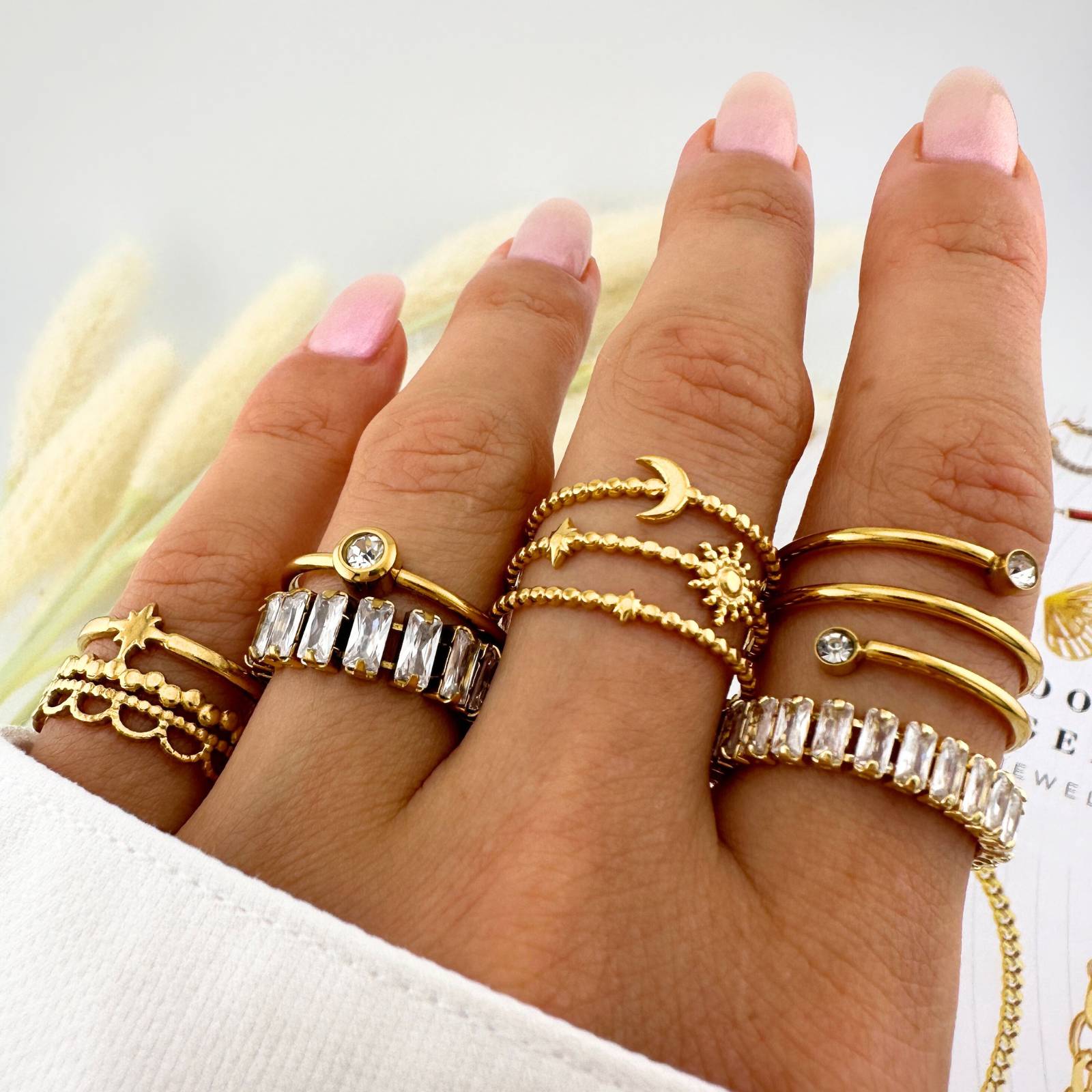 Flex Diamond Gold Ring Band
