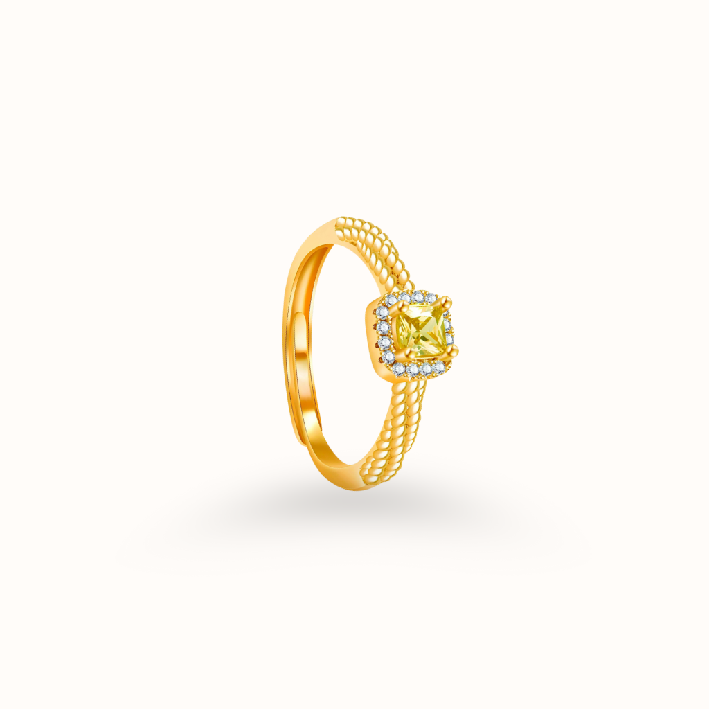 Gold Diamond Cut Ring