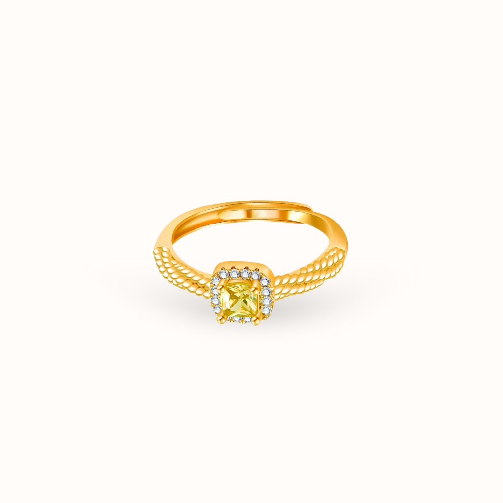 Gold Diamond Cut Ring