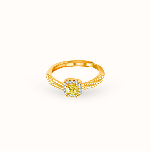 Gold Diamond Cut Ring