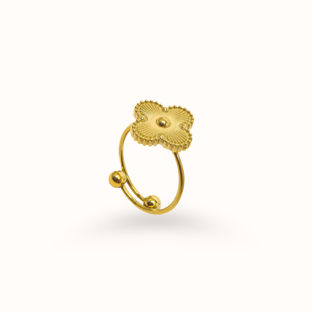 18K gold plated Stainless steel finger ring, Intensity
