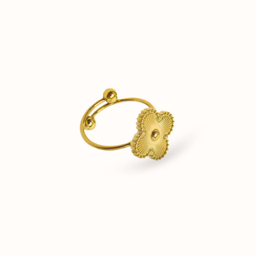 18K gold plated Stainless steel finger ring, Intensity
